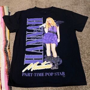 Disney Black and Purple Hannah Montana Graphic Tee